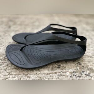 Crocs Sexi Serena Sandals Size 8 Black